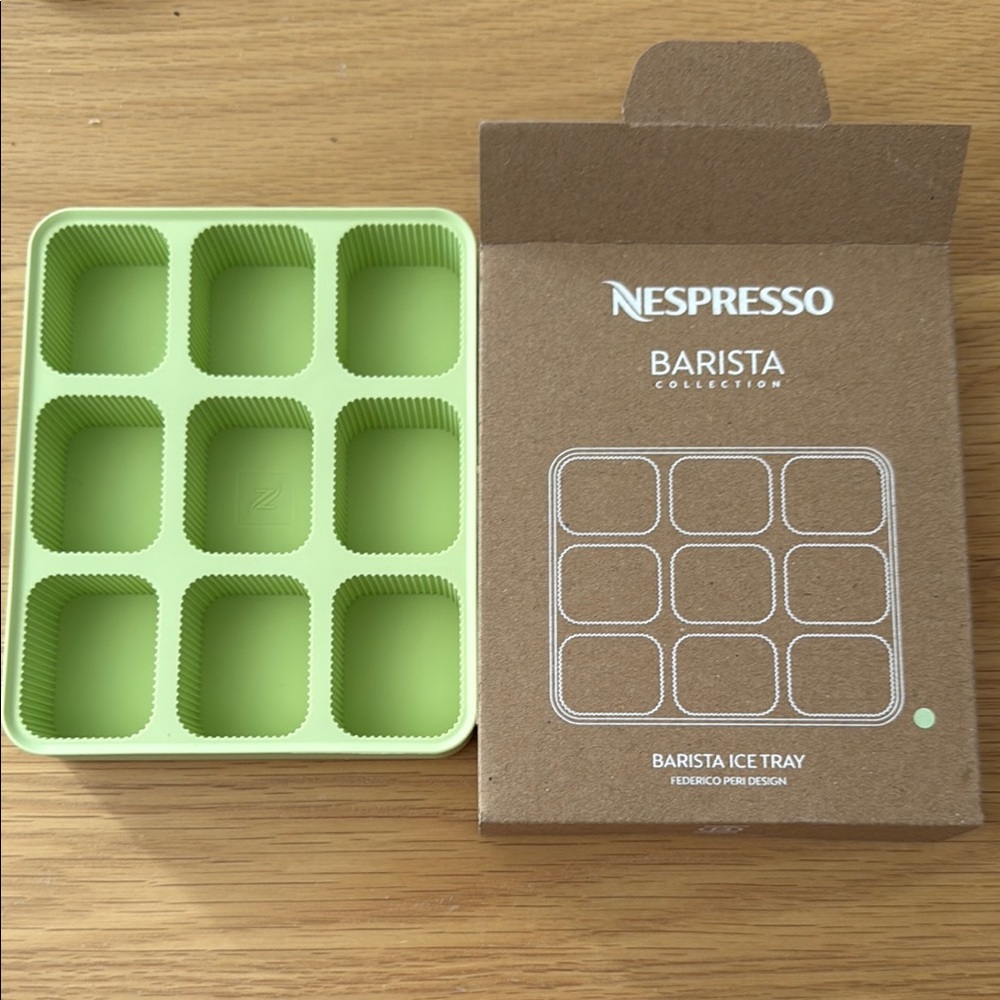 Nespresso Barista Ice Tray in Pistachio Brand New